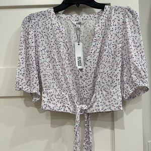 NWT Floral Crop Top